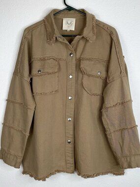 Fantastic Fawn Army MAMA Jacket SHACKET M Tactical Top Gorpcore Grunge Military